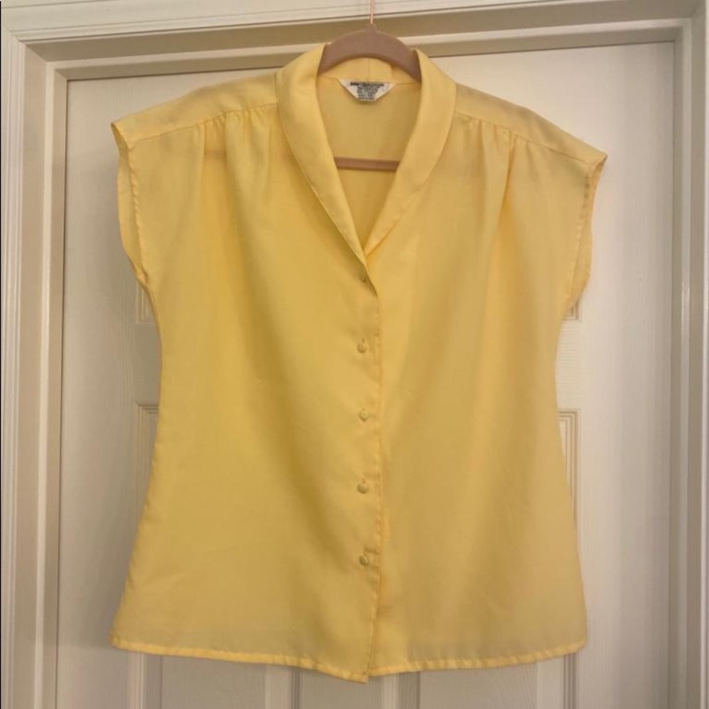 Vintage Sleeveless Button Down